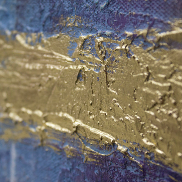 Painting "Time II" - geometric abstract canvas with texture