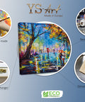 Infographic of art painting Autumn Alley