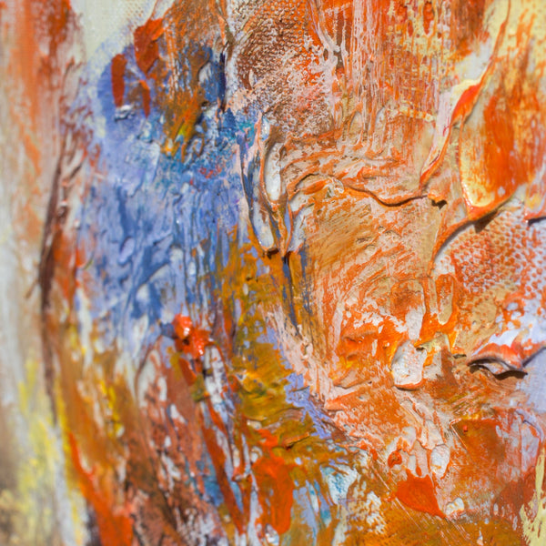 The painting "Carnival" is an abstract scene with dancing figures