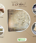 Infographic of art painting Golden Tree