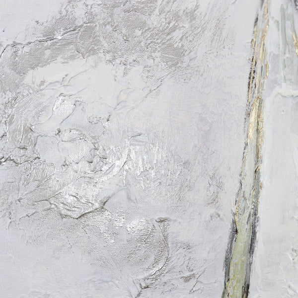 The painting "Dawn at Sea" is an abstract seascape with texture