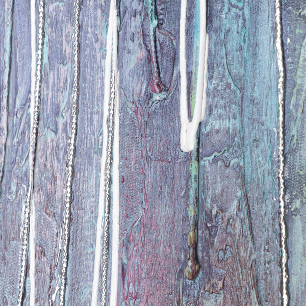 The painting "Melody" is an abstract rhythm in a purple-green range