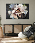 hand painted art abstract flower painting