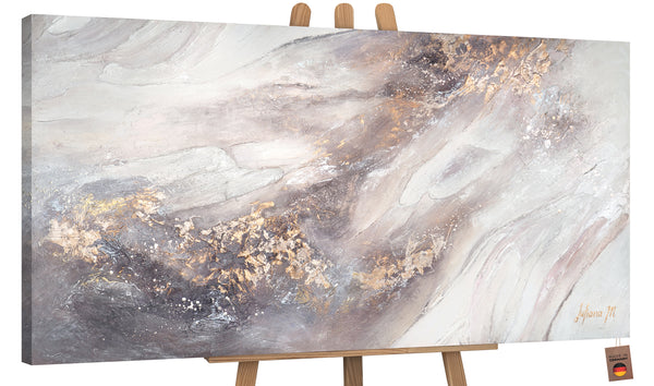 The painting "Relax" is an abstract harmony in warm colors.