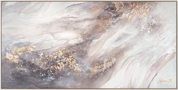 The painting "Relax" is an abstract harmony in warm colors.