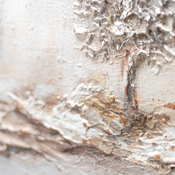 The painting "Dawn" – the textural softness of a winter morning