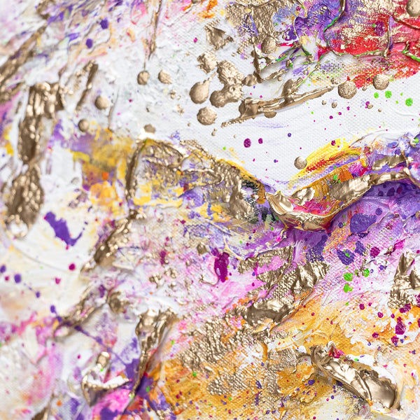 Painting "Bright Ballet" - ballerinas in an explosion of colors