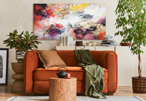 colourful landscape painting for wall decoration