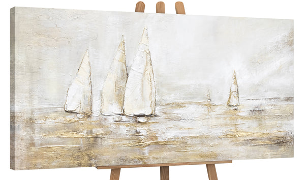 The painting "Sunshine" is a minimalist marine composition