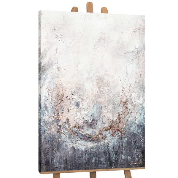 The painting "Ensemble" - a depth of calm with an accent of bronze