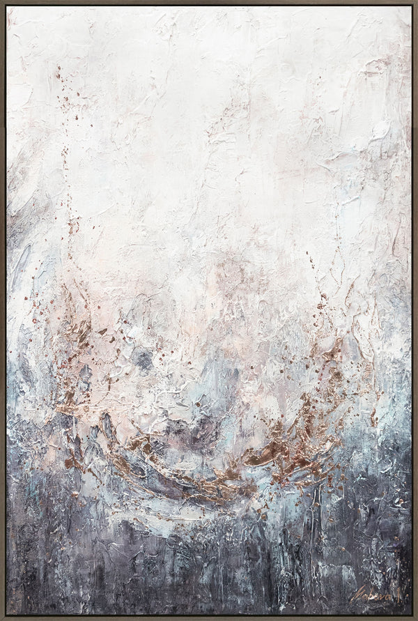 The painting "Ensemble" - a depth of calm with an accent of bronze
