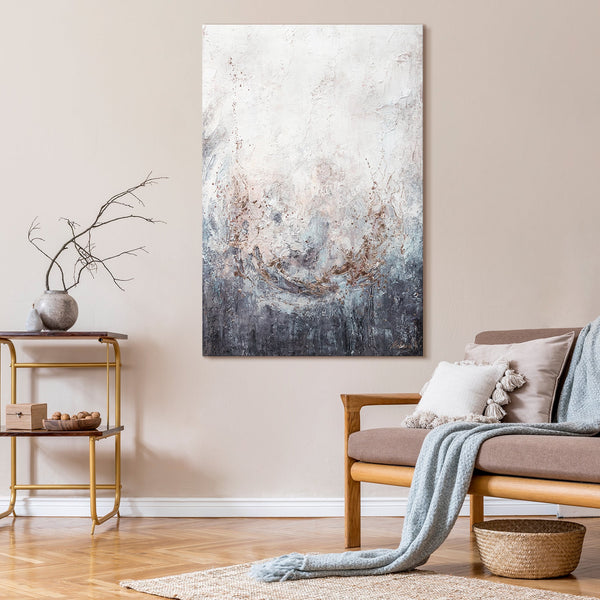 The painting "Ensemble" - a depth of calm with an accent of bronze