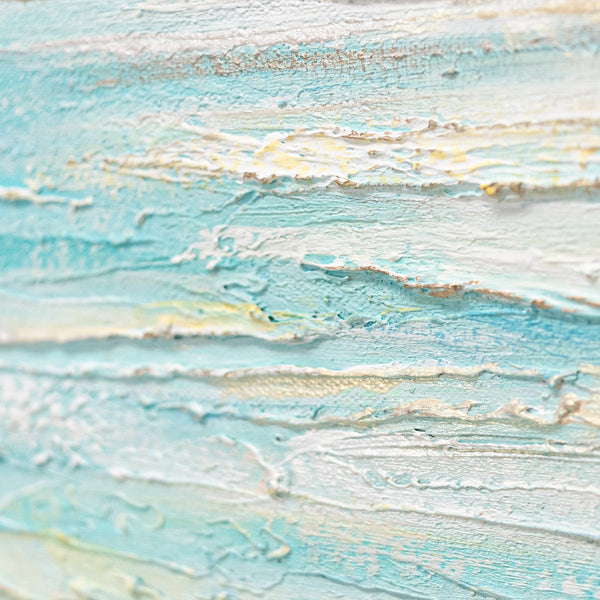 Painting "Blue Sea" - seascape in watercolor tones