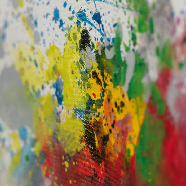 Painting "Colorful Forest" - abstraction with trees in bright colors