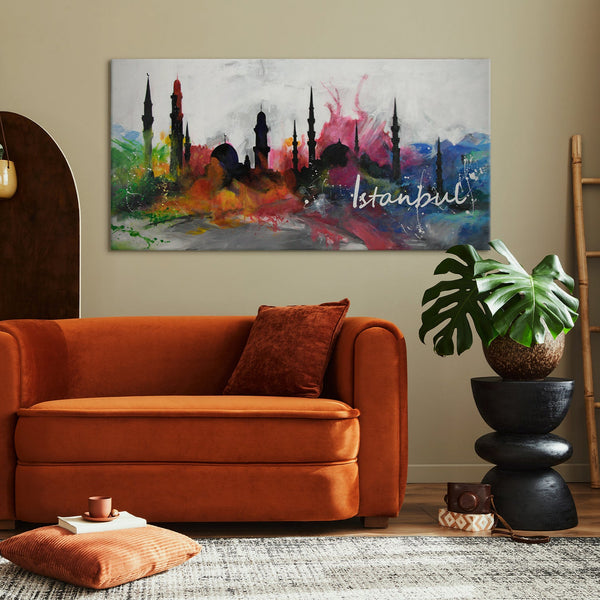 The painting "Istanbul" - oriental architecture in an explosion of colors