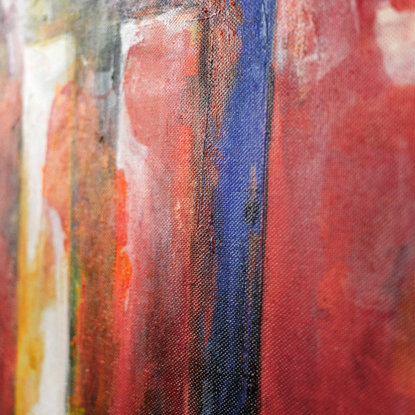 The painting "Berlin" - colorful urbanism and city silhouettes