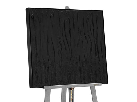 black abstract painting original artwork