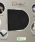 Infographic of art painting Black velvet