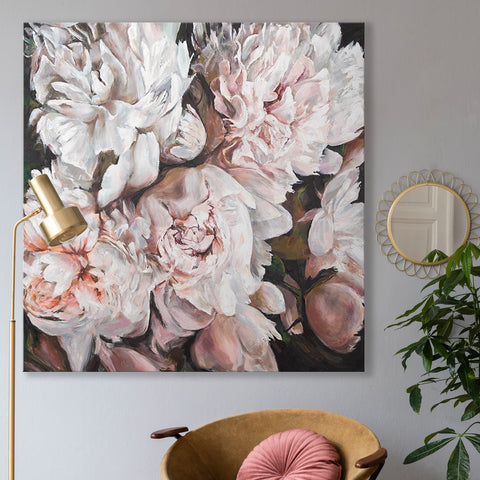 Flower wall art "Bouquet of peonies"