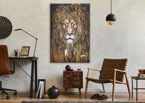 acrylic painting animals wall art for living room