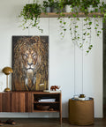 home art dеcor painting by lion