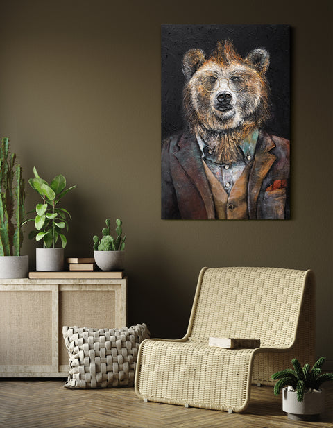 acrylic painting animals art for home decoration