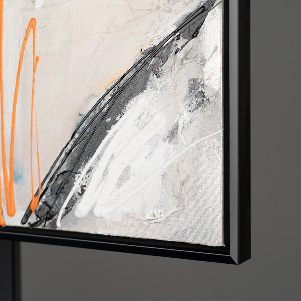 The painting "Color Pulse" is an abstract vertical burst of energy