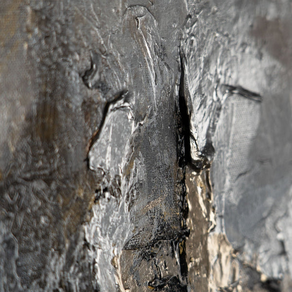 The painting "The Path to Light" is a modern abstraction in a vertical format