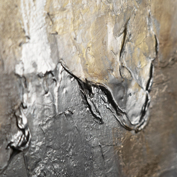 The painting "The Path to Light" is a modern abstraction in a vertical format
