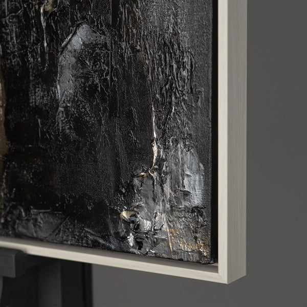 The painting "The Path to Light" is a modern abstraction in a vertical format