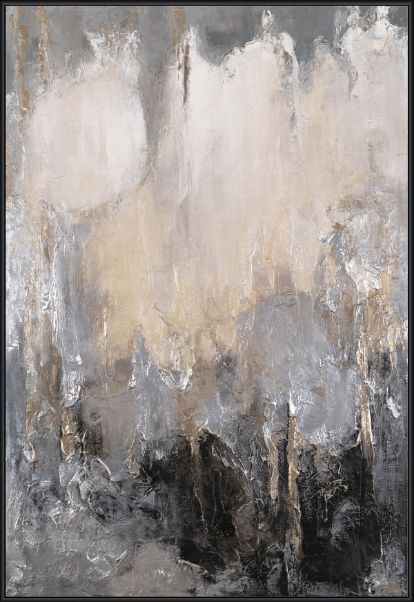 The painting "The Path to Light" is a modern abstraction in a vertical format