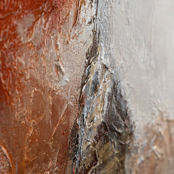 The painting "Element of the Earth" is a textured abstraction with character