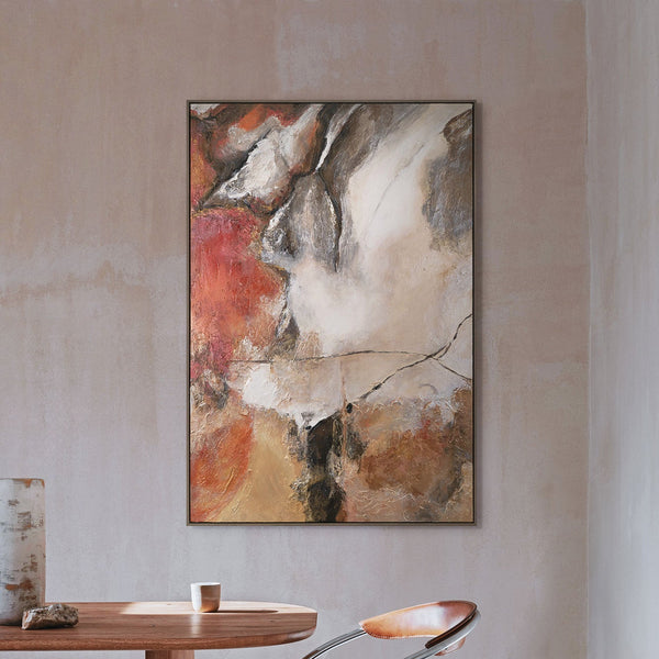 The painting "Element of the Earth" is a textured abstraction with character