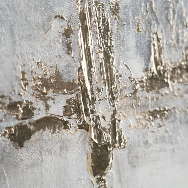 The painting "Mirror of Emotions" is a vertical abstraction with bright contrast