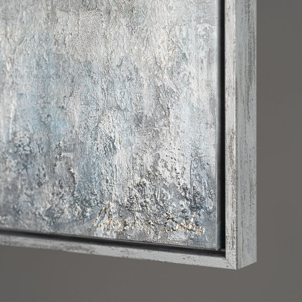 The painting "Symbolic Light" is a horizontal abstraction with figures