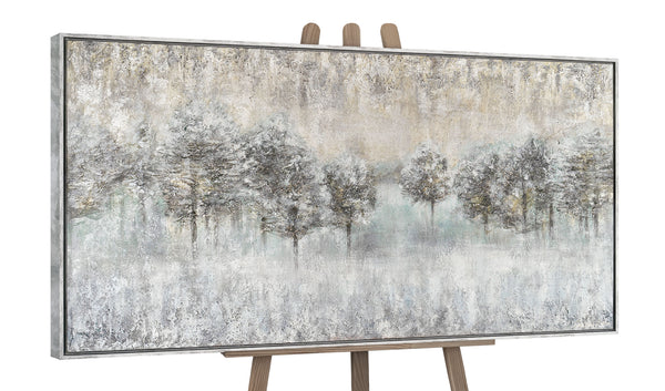 The painting "Symbolic Light" is a horizontal abstraction with figures