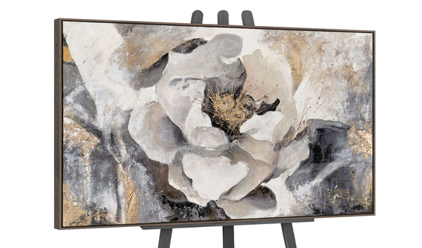Painting "Magic in Petals" - three-dimensional floral abstraction