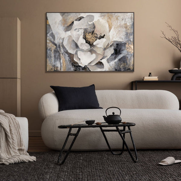 Painting "Magic in Petals" - three-dimensional floral abstraction