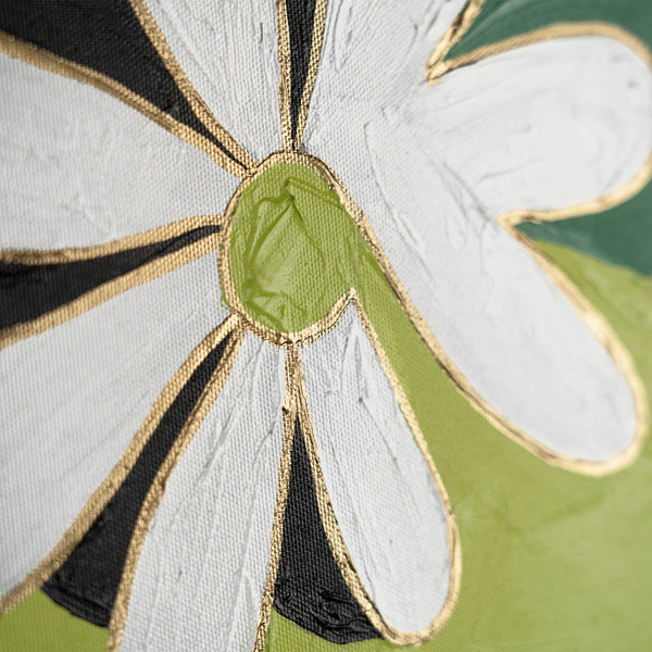 The painting "Floral Order" is a decorative stylization of nature