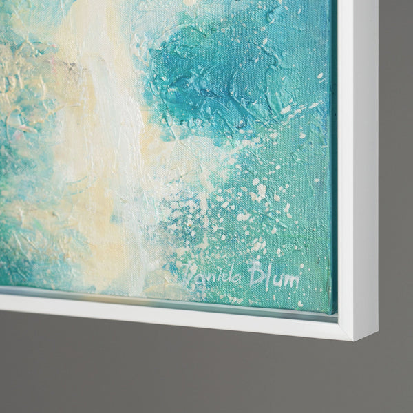 The painting "Beach Summer" is a vivid story from above