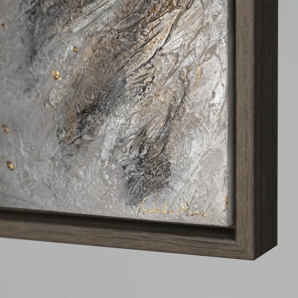 The painting "Take-off" is an abstraction with the shape of a wing