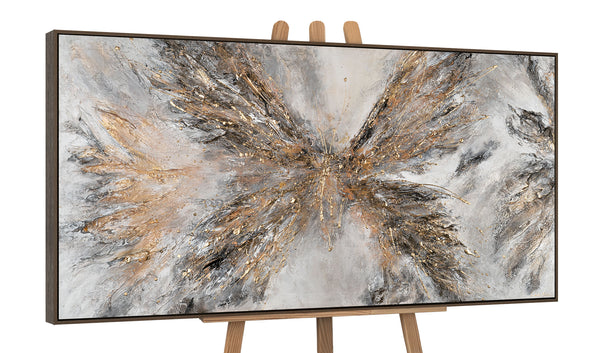 The painting "Take-off" is an abstraction with the shape of a wing