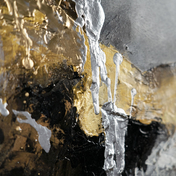 The painting "The Limit of Light" is an abstraction with an architectural rhythm