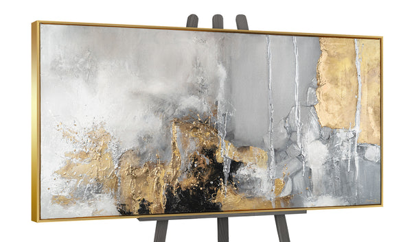 The painting "The Limit of Light" is an abstraction with an architectural rhythm