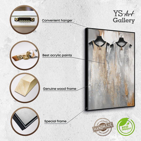 The painting "Couple" is an abstraction on the theme of intimacy