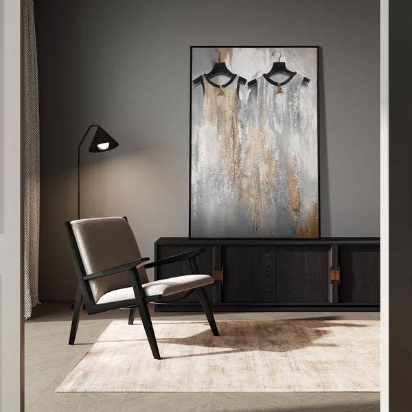 The painting "Couple" is an abstraction on the theme of intimacy